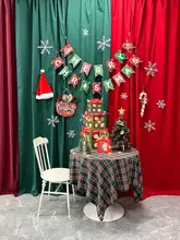 クリスマス写真撮影用デコレーションアイテム【雪花飾り・ギフトボックス・フォト背景】（セットアップ対応）