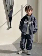 男児用秋用アウター【ジャケットとパンツの2点セット・カジュアルデザイン・おしゃれ】
（セットアップ対応）