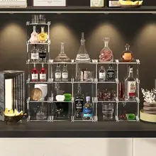 ワインラック アクリル アルミ材 上品 収納ラック グラスホルダー インテリア ホームバー