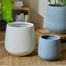植木鉢 大型 観葉植物用 モンステラ マグネシア製 陶器風 リビング 床置き 北欧風 シンプル 上品