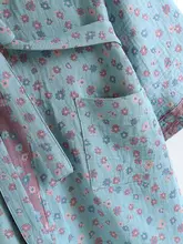 薄手コットンガーゼ女性用バスローブ【春秋用・デザイン】
