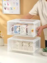 アクリル製カップラック【防塵・コーヒーおよびティーカップ収納用】