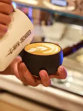 アンティークストーン模様のカフェカップ【陶磁器製・ラテアート・高級感あるデザイン】