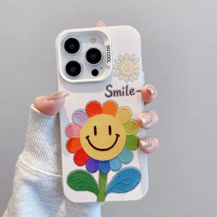鮮やかなひまわりデザインのスマートフォンケース【iPhone対応・衝撃吸収・おしゃれ】