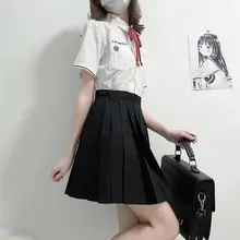 無地のJKスカート【紺色・プリーツ・学生用・ショートスカート】