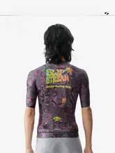 軽量通気性春夏用サイクリングTシャツ【メンズ・ショートスリーブ・レインフォレストデザイン】