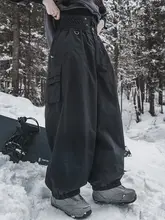 AWKA 防水・防風のプロ仕様スノーパンツ【ウィンタースポーツ・男女兼用・単板スノーボード用】（セットアップ対応）
