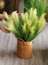 高くて豪華なグリーンアシの造花【インテリア装飾用・フロアプランツ】