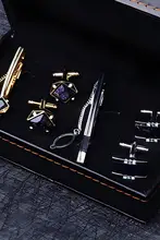 ビジネスマン用ネクタイクリップとカフスボタン【フレンチシャツ用・スーツ用】（セットアップ対応）
