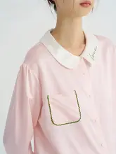 優雅なシルク寝巻き【長袖・春秋用・着外出可】（セットアップ対応）