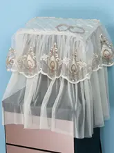 ドリンクディスペンサー用防塵カバー【レース素材・2点セット・欧風デザイン】