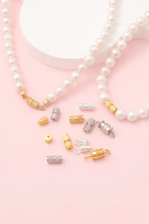 パーツ用アクセサリー【手作り・パール仕上げ用・万能接続金具】