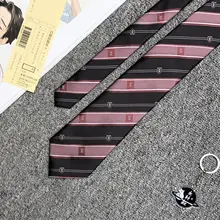 学院風ハニーブラウンの刺繍入りカラーシャツ【ハンドメイドネクタイ付き】