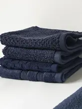 極上の柔らかさ！全 cotton 大判タオル【吸水性・深藍色・多用途】