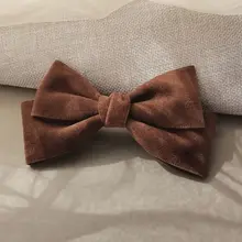 高級感あるリボンデザインの後頭部用バンスクリップ【秋冬用・バネ式・ハーフアップ対応】