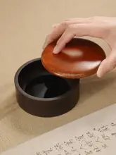 宋坑 墨海 砚台【3寸/4寸/5寸・蓋付き・防干設計・羅紋端砚】