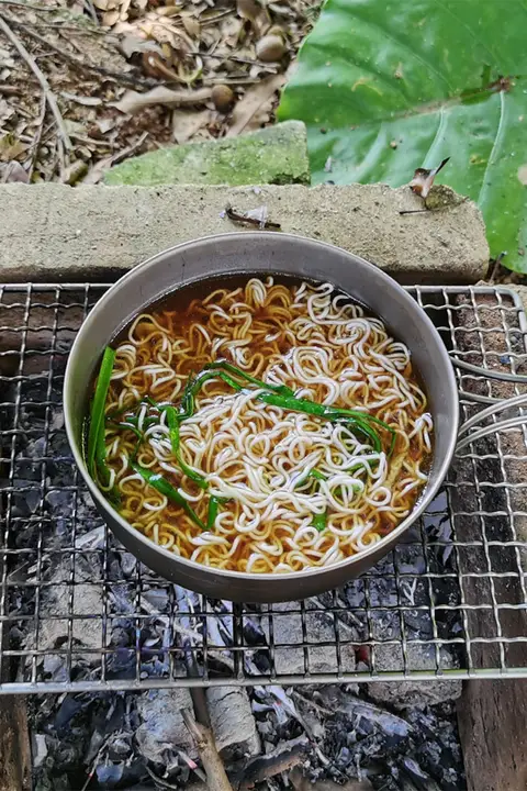 アウトドア用折りたたみ鍋セット【純チタン製・調理道具・キャンプ用・フライパン・丼付き】