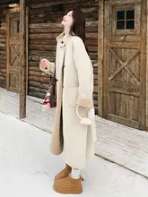 高級感あるボアコート【ロング丈・女性用・加厚・極上の柔らかさ】