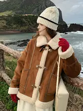 レトロな魅力の合成皮革ライダースジャケット【厚手・冬用・防寒性】