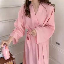 可愛いチェック柄のフレンチスタイルローブ【中長丈・春秋用・和風】（セットアップ対応）
