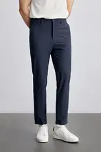 軽やかで通気性の良いメンズストレートパンツ【薄手・伸縮性・夏用】（セットアップ対応）