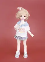 BJD用衣装【甘美な三色・チェック柄JK 服・スカート】（セットアップ対応）