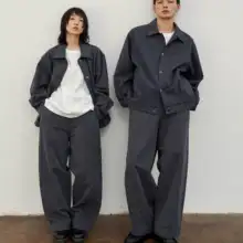 ヴィンテージ風ブルーヘムデザインデニムジャケット【色褪せないウオッシュド加工】