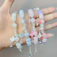 夏にぴったりな美しいビーズブレスレット【学生向け・オシャレ・ギフトにも最適】