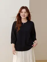 クルーネックのカジュアルTシャツ【夏用・大きいサイズ・シンプルデザイン】