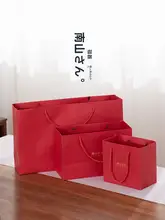 高級紅色茶具ギフトバッグ【南山先生デザイン・茶道用・プレゼント用】