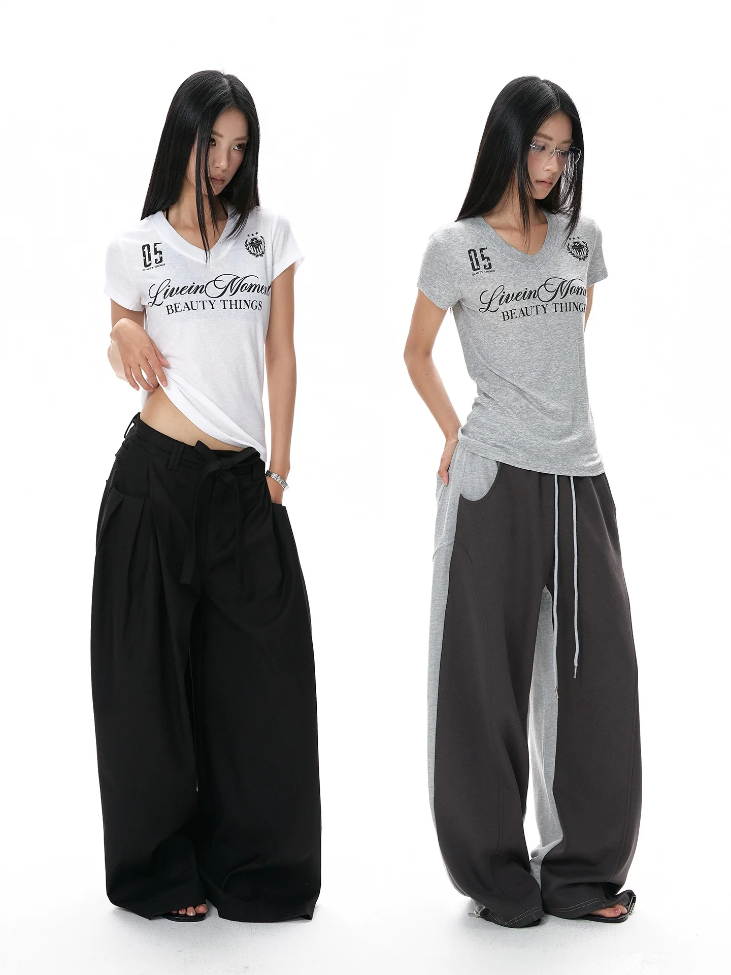 レトロスタイルのVネックTシャツ：モード系Tシャツのデザインと着こなしの実際