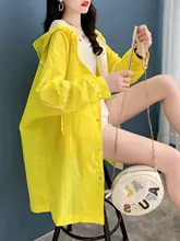 フード付き紫外線対策ジャケット【夏用・薄手・フィット・通気性・中長丈】