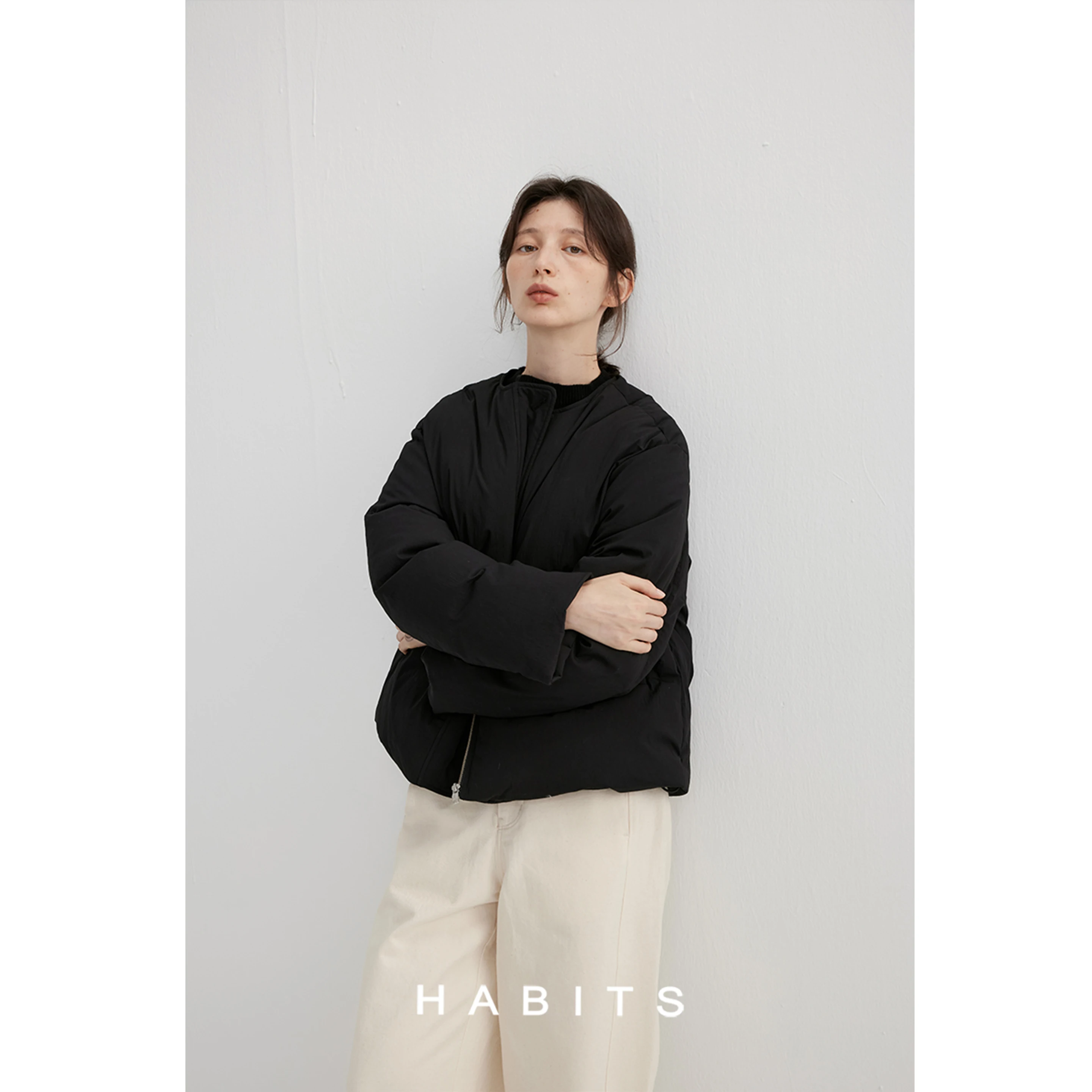 HABITS ダウンジャケット：加厚白鴨绒短款の実用性と選定基準