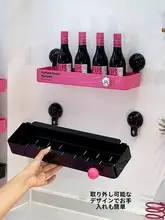 吸盤式キッチンコーナーラック【三角形・調味料収納・壁掛けタイプ・多機能】