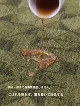フレンチスタイルのリビング用カーペット【汚れに強い・グリーン・洗面器対応】
