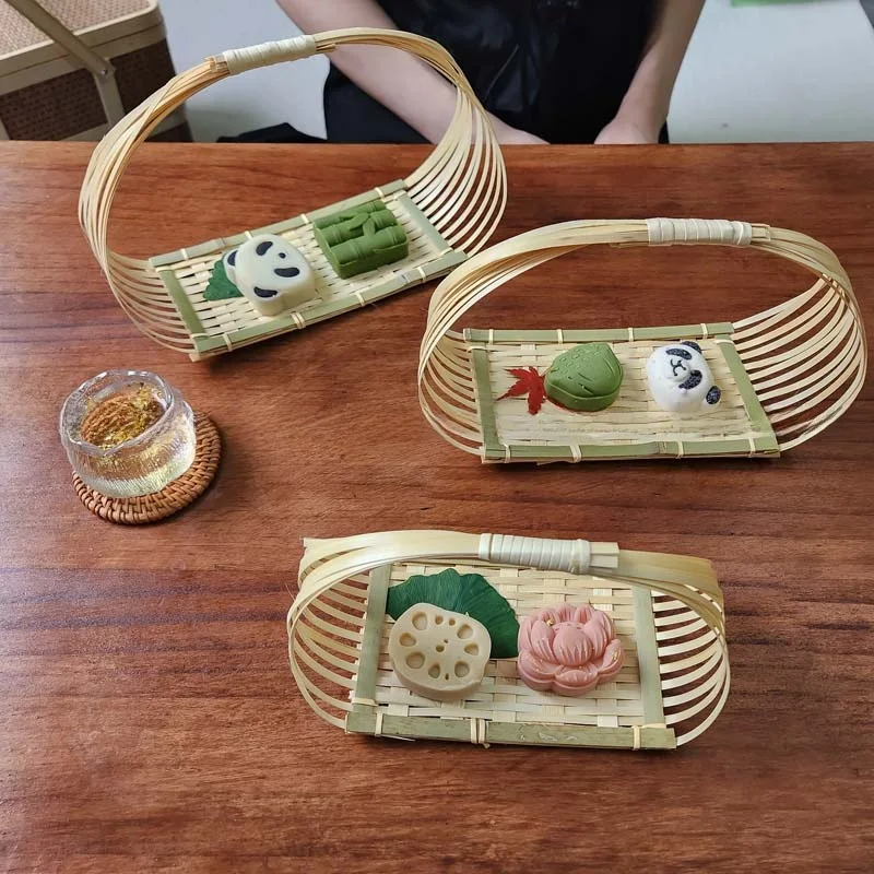 新中式バンブーバスケット：お正月に手作りで伝統を守る竹編み手かごの実用性とデザイン