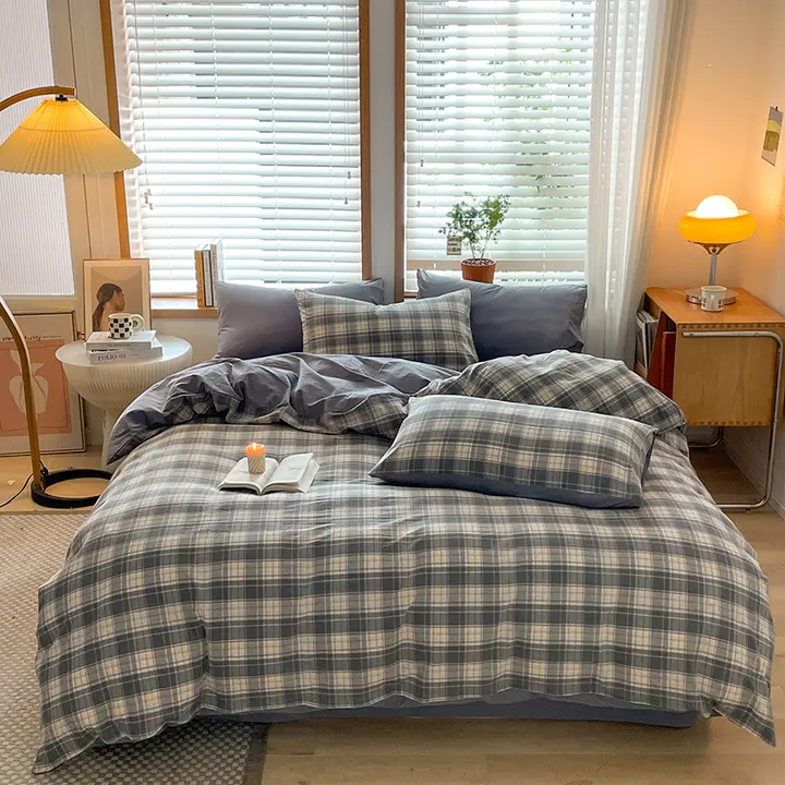 全棉水洗コットンカバー【シングル用・学生寮向け】