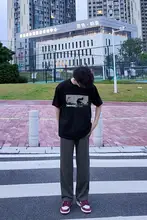 シンプルなデザインのフィットパンツ【ストレートライン・ウエストゴム・無地】