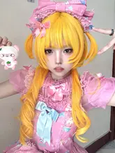 ロングウィッグ【ロリータスタイル・クラシックな水母頭のカール】（セットアップ対応）