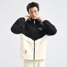 特步 メンズ春用スポーツジャケット【保温風衣・バスケットボールデザイン】