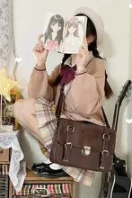 レトロなデザインの女子用JK制服風リュック【学院スタイル・ダブルショルダー】