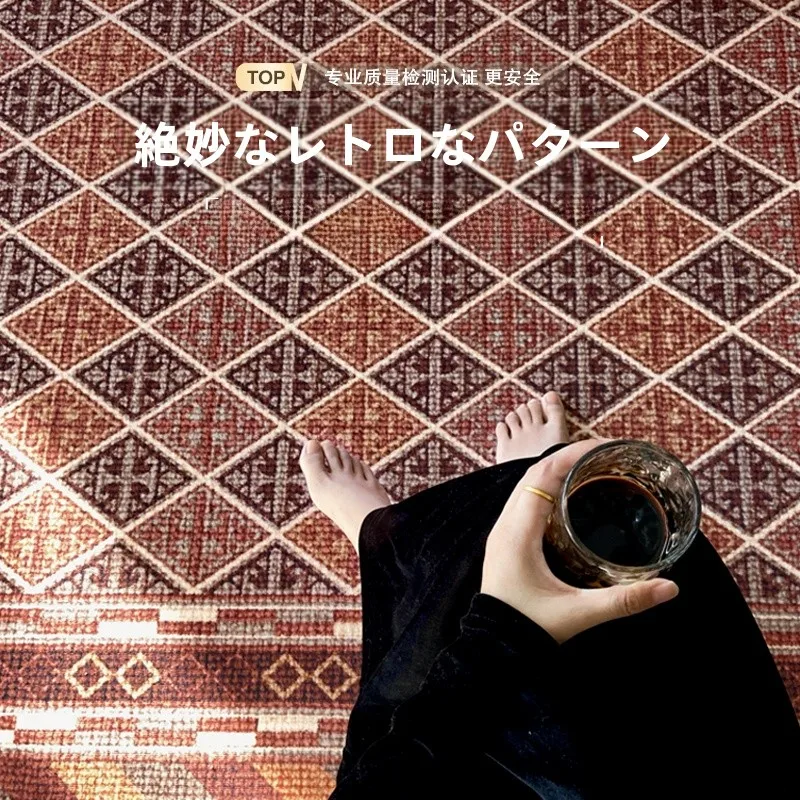 ボヘミアンスタイルのラグ：美式复古デザインでリビングルームを完成