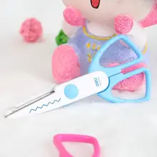 波型ハサミ キッズ 男の 子 女の子 先丸 安全 小型 工作 図工 手芸 幼稚園 小学生