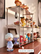 卓上 フィギュア 展示ラック ステンレス 高級感 多段 大容量 ブラインドボックス ディスプレイケース 置物