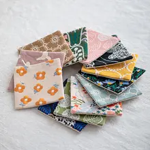 手作り和風布製コースター【刺繍・二重構造・吸水性・テーブル用】