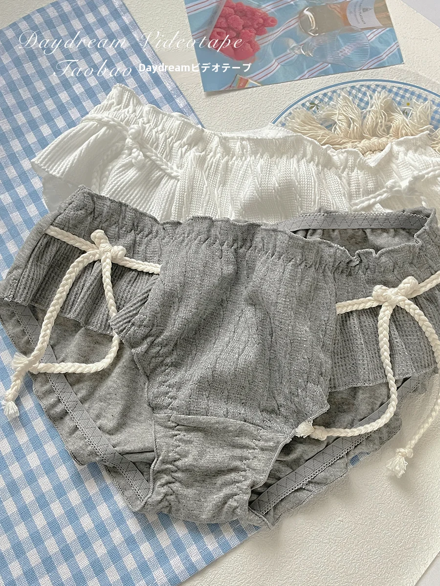 麦穗コットンリボン三角パンツ：夏用ショーツ交換時の快適性と通気性の実証