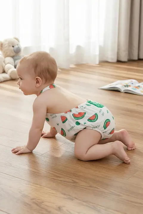 赤ちゃん用腹巻き【竹繊維・夏用・半背中付き・かわいいデザイン】（セットアップ対応）