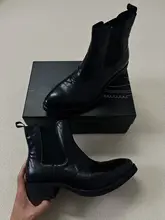 カジュアルなチェルシーブーツ【高めの厚底・ヒール付き・男士用】