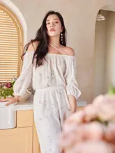 優雅な花柄のワンピース【プレッシャーシワ加工・柔らかいタッチ・セットアップ対応】