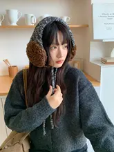 デザインニットファーイヤーマフ【冬用・アウトドア・保温・防風・耳を包む】